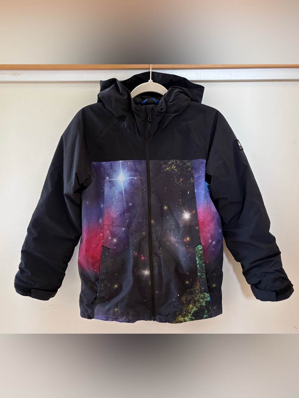 Burton Kids Lodgepole 2L Jacket Black/Galaxy Print size Medium/Youth 8